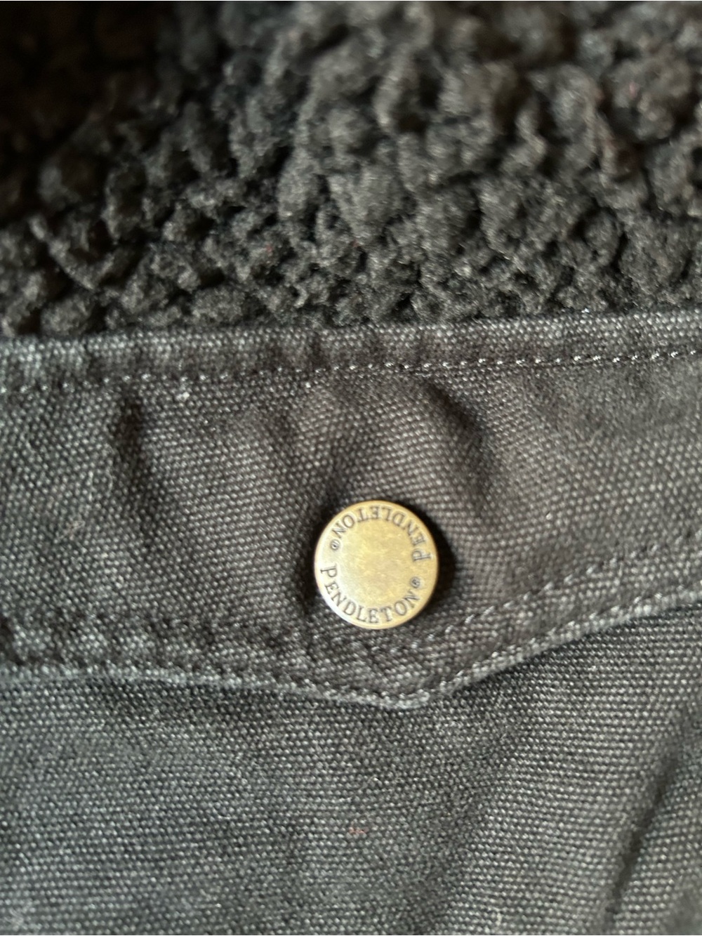 Pendleton Men’s Vintage River Rock Sherpa Fleece Jacket Size M - Picture 4 of 7